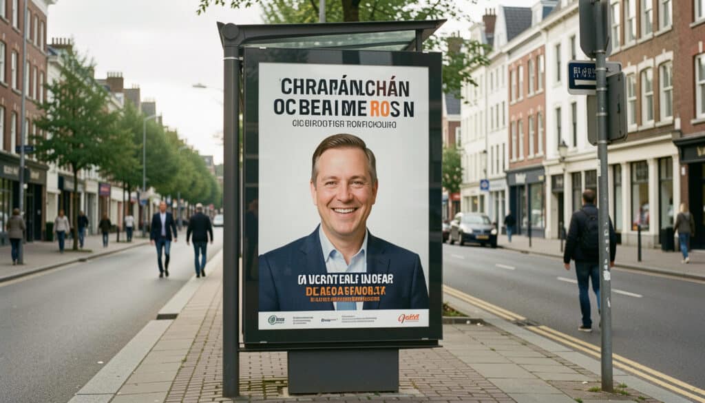 Affiche électorale : créer un visuel lisible et conforme